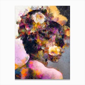 Abstract Woman Portrait Canvas Print