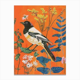 Spring Birds Magpie 1 Canvas Print