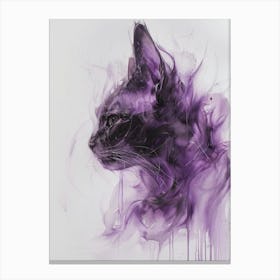 Purple Cat Canvas Print