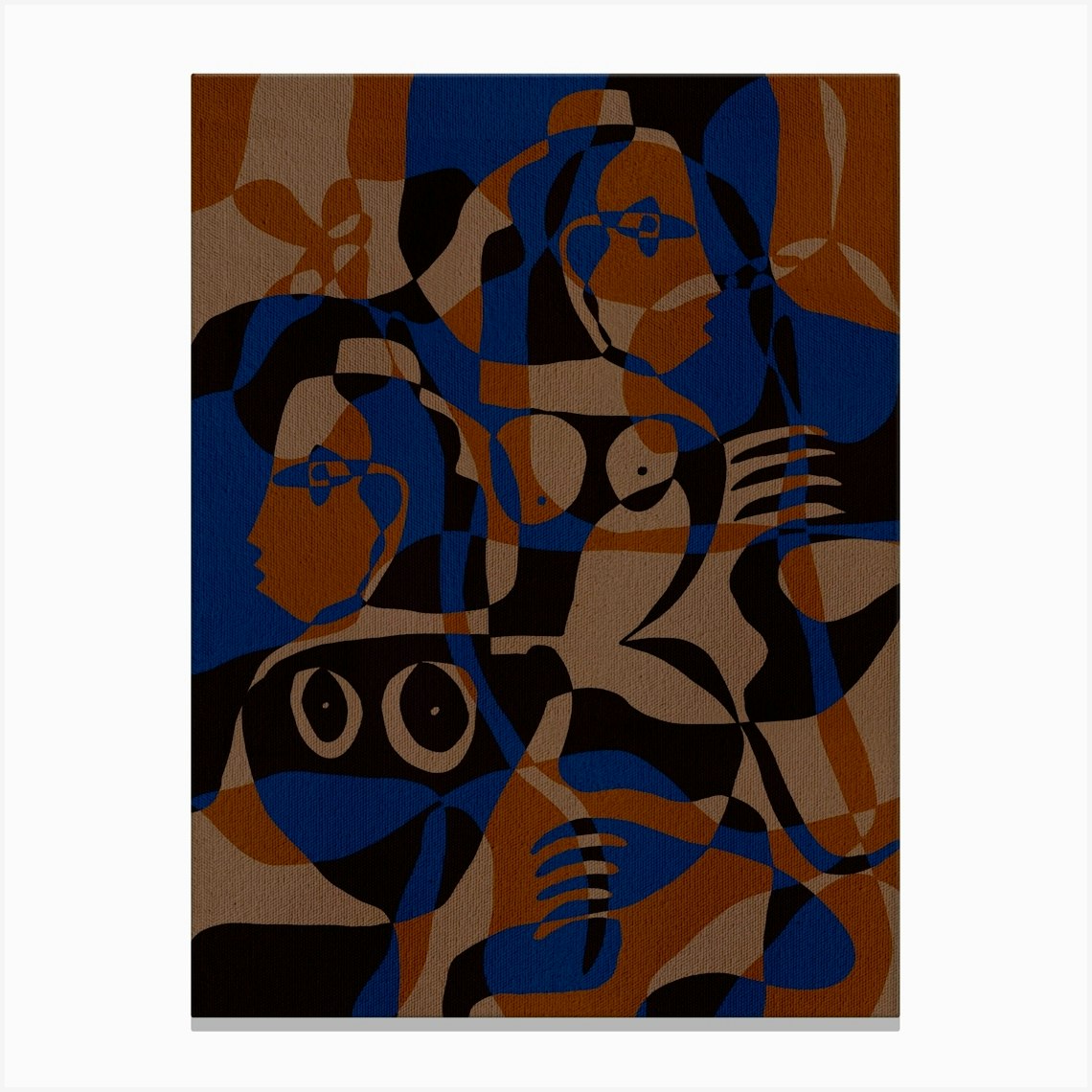 Subtle Ties 5 Canvas Print by Shatha Al Dafai