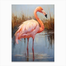 Bird Painting Flamingo 2 Canvas Print