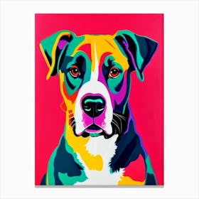 Greater Swiss Mountain Dog Andy Warhol Style dog Canvas Print