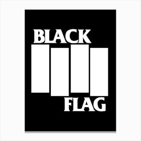 Black Flag band music 1 Canvas Print