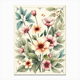 Floral Pattern 3 Canvas Print