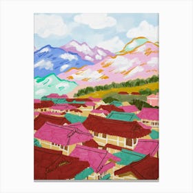 Korean Village Canvas Print