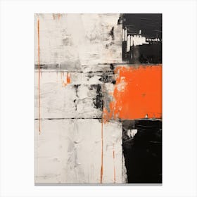 Orange and Black Canvas Print