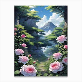 Japan mountain Canvas Print