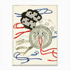 Oriental Pendant Illustration, Shin Bijutsukai Canvas Print