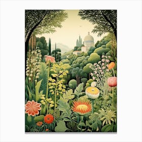 Giardino Botanico Alpino Di Pietra Corva Italy Henri Rousseau Style 1 Canvas Print