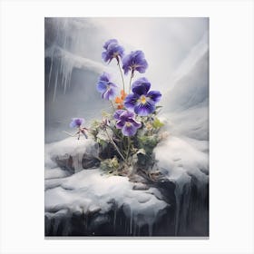 Beautiful Winter Flowers 50 Canvas Print