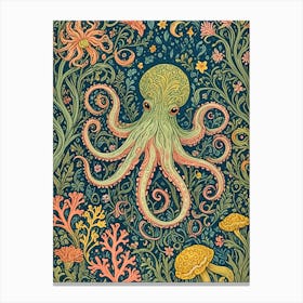 Whimsical Octopus Canvas Print