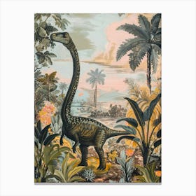 Tropical Dinosaur Painting 1 Canvas Print
