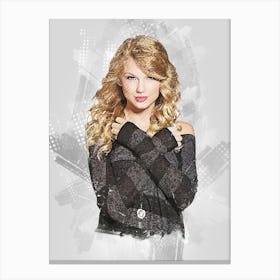 Taylor Swift Painting Canvas Print