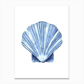 Blue Seashell 1 Canvas Print