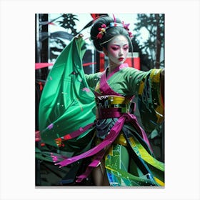 Japan Geisha Visual 43 Canvas Print