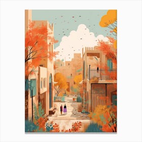Baghdad In Autumn Fall Travel Art 4 Canvas Print