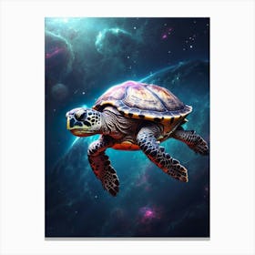 Space Turtle Canvas Print