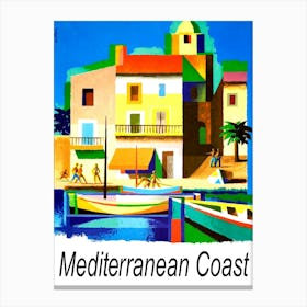 Mediterranean Coast Canvas Print