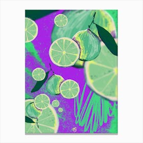 Lime Pattern Canvas Print