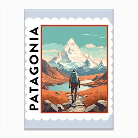 Patagonia 4 Travel Stamp Poster Canvas Print