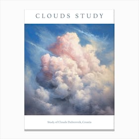 Study Of Clouds Dubrovnik, Croatia 2 Canvas Print