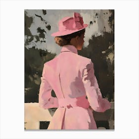 Lady In Pink 4 Canvas Print