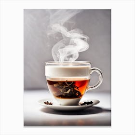 Steaming Cup Of Tea Canvas Print