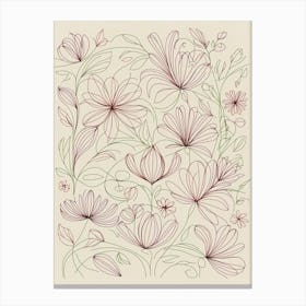 Floral Pattern 12 Canvas Print