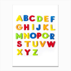 Alphabet Letters Canvas Print