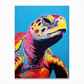 Sea Turtle Pop Art 1 Canvas Print