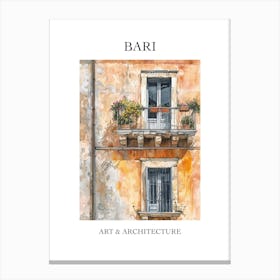 Bari Travel And Architecture Poster 1 Canvas Print