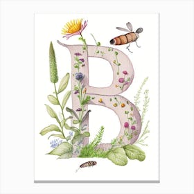 B  Letter, Alphabet Quentin Blake Illustration 1 Canvas Print