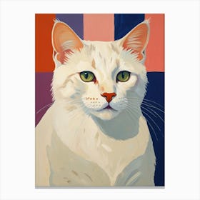 White Cat 2 Canvas Print