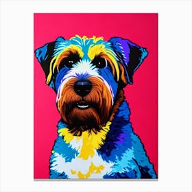 Soft Coated Wheaten Terrier Andy Warhol Style dog Canvas Print