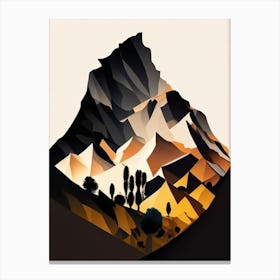 Teide National Park Spain Cut Out Paper Canvas Print