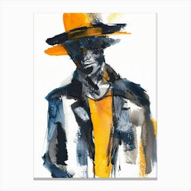 Man In A Hat 2 Canvas Print