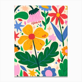 Flower Mixtape Canvas Print