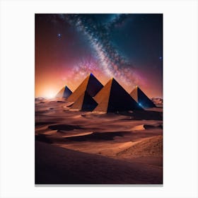 Pyramids Of Giza Print Canvas Print