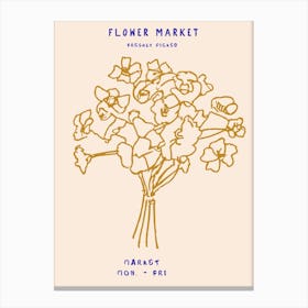 Flower Market Canvas Print