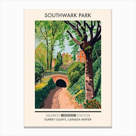 Southwark Park London Parks Garden 8 Canvas Print