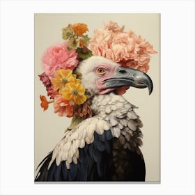 Bird With A Flower Crown Vulture 2 Canvas Print