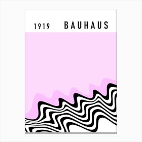 Bauhaus Modern Pink Canvas Print