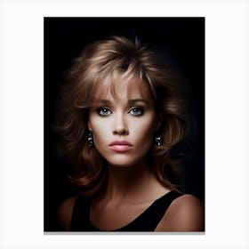 Color Photograph Of Jane Fonda 1 Canvas Print