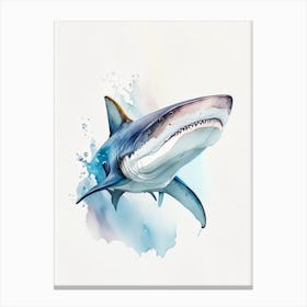 Australian Sawtail Shark Watercolour Canvas Print