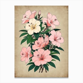 Hibiscus Flowers Canvas Print