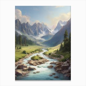 Landscape Painting 27 Canvas Print