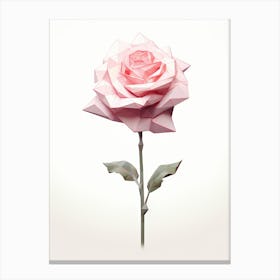 Origami Rose 1 Canvas Print