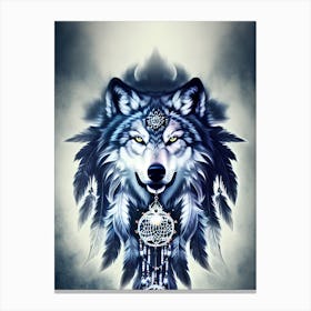 Dreamcatcher Wolf Canvas Print
