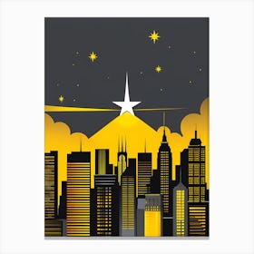 City Skyline 2 vector art Canvas Print