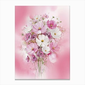 Pink Cosmos Canvas Print